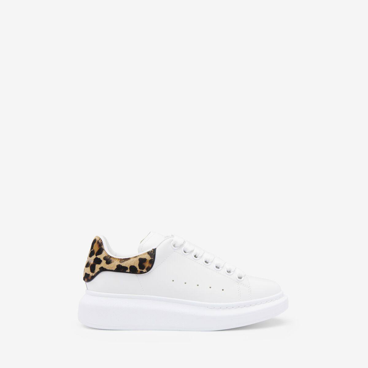 Alexander McQueen Women's White Oversized Sneaker - 9.5 (Calf Leather)
